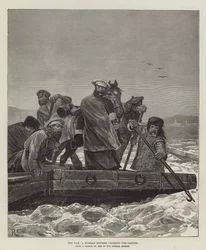 The War, a Russian Express crossing the Danube